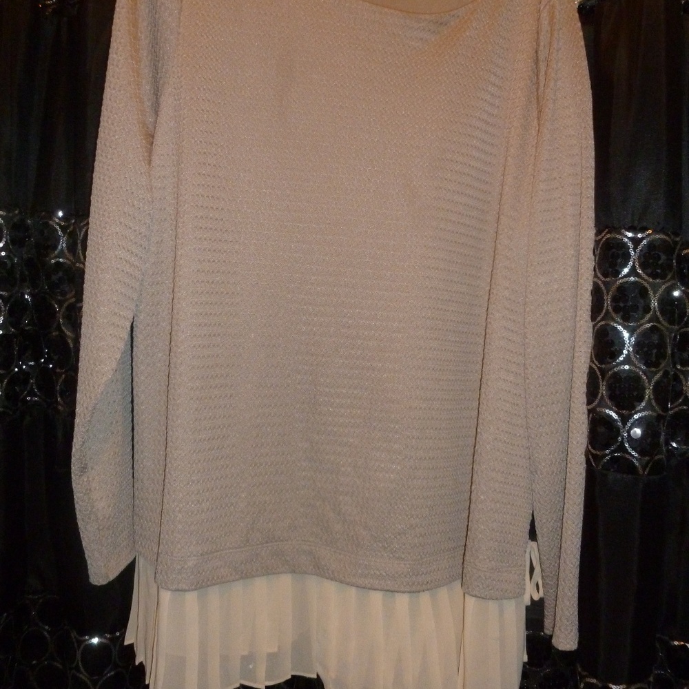 lc lauren conrad nwot ruffle ballerina blouse xxl